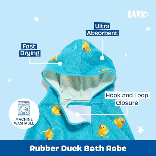 BARKBOX Dog Bathrobe - for Dogs - Medium