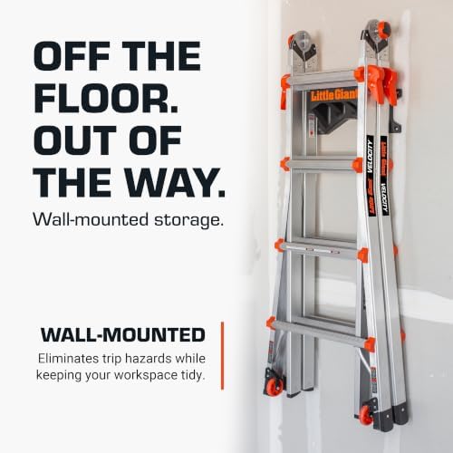 Little Giant Ladder Rack Wall-Mount Ladder Storage Accessory, 15097