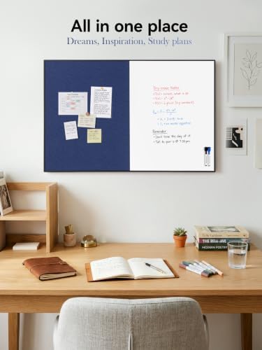 ARCOBIS Cork Board White Board Combo for Wall