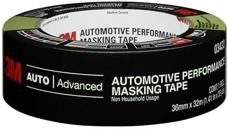 3M Automotive Performance Masking Tape, 03435, 48 mm x 32 m, 1 Roll