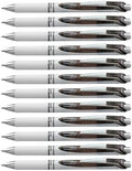 Pentel EnerGel Pearl Deluxe RTX Retractable Liquid Gel Pen, (0.7mm), Accent, Black Ink, Box of 12 (BL77PW-A)