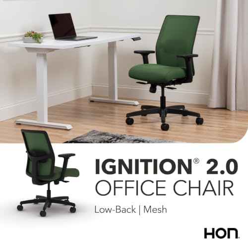 HON Ignition 2.0 Low Back Ergonomic Office Chair, Desk Chair, Leaf