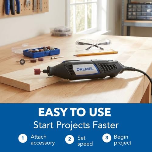 Dremel 4000-2/32 Rotary Tool Kit - Engraver, Polisher, and Sander - Ideal for Cutting, Detail Sanding, Engraving, Wood Carving, and Polishing - 2 Attachments & 32 Accessories