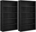 VASAGLE Set of 2 5-Tier Bookshelves, 30 Inches Wide, Adjustable Shelves