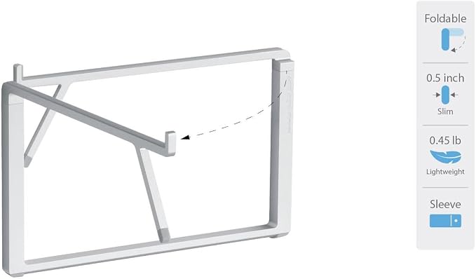 Rain Design 10084 mBar Pro+ Foldable Laptop Stand - Silver