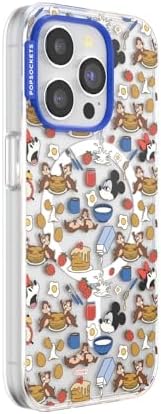 PopSockets iPhone 15 Pro Phone Case with MagSafe, Wireless Charging Compatible, Disney - Mickey's Buffet