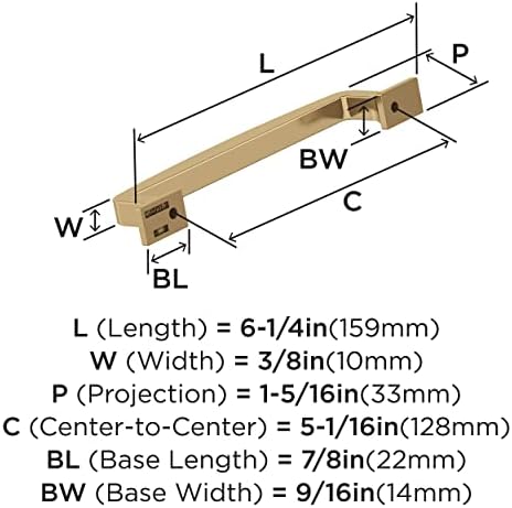 Amerock 5-1/16" Westerly Champagne Bronze Drawer Pull