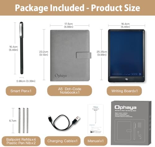 Ophaya Smart Pen Smart Digital Notebook and Board Writing Set