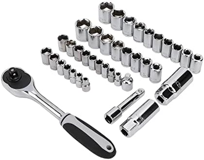 Amazon Basics General Household Hand Tool Set with Storage Case, Portable Tool Kit for Home Maintenance and Everyday Repairs, 173-Piece (Pack of 2)
