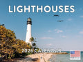 Lighthouse Calendar 2026 Wall 12 Month Monthly Scenic Souvenirs Themed Gifts | American Made In The USA
