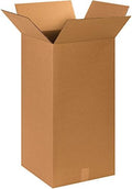 BOX USA 15 x 15 x 30 Corrugated Cardboard Boxes, Tall 15"L x 15"W x 30"H, Pack of 15 | Shipping, Packaging, Moving, Storage Box for Home or Business, Strong Wholesale Bulk Boxes