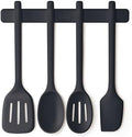 bella 5 Piece Tool Set with Magnetic Rack, Non-toxic, Food-grade, Slate