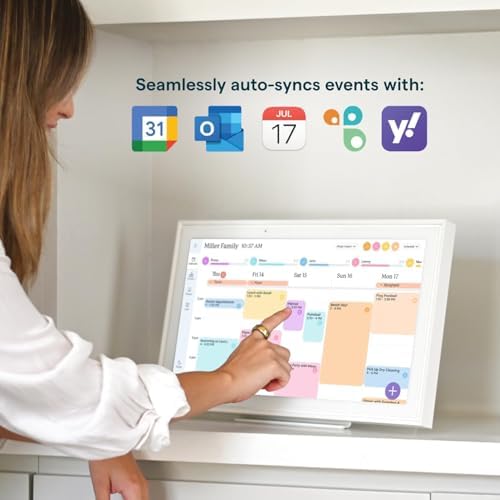 Skylight Calendar – 15" Touchscreen Digital Calendar & Chore Chart, White
