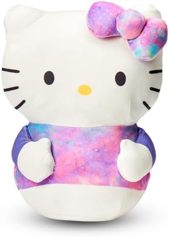 Sanrio Hello Kitty Cloud Hugger PiIlow, Pink Plush Character Shaped Design, Stuffed Animal for Girls and Boys, 11.5 Inches