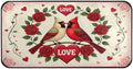 Aslsiy Lovely Bird Flower Heart Garland (2) Kitchen Rug Kitchen Mats Valentines Floor Comfort Welcome Washable Non Slip Area Rug for Home Decor 39" X 20"