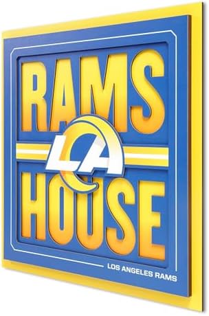 YouTheFan NFL Los Angeles Rams Slogan Series 3D Wall Art