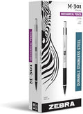 Zebra Pen STEEL M-301 Mechanical Pencil, 0.7mm Medium Point, 12-Pack