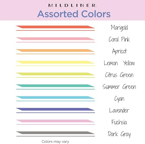 Zebra Pen MILDLINER Highlighter, Refresh and Friendly, Dual Tip, 10-Pack
