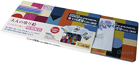 Sakura Craypas FY30NU Coupy Colored Pencils, 30 Colors, Color On Color