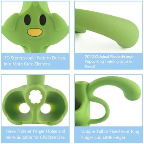 Training Grips For Pencil, Firesara Training Grips for Kids Handwriting Ergonomic 5 Fingers Fixed Sets for Trainer Handwriting Posture Correction, Assorted Pencil Grips for Righties and Lefties (3Pcs)