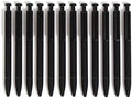U Brands Monterey Ballpoint Pens, 12 Pack, Retractable, Midnight Black