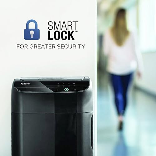 Fellowes AutoMax 600M 2-in-1 Heavy Duty Auto Feed Commercial Paper Shredder with Micro-Cut, Black