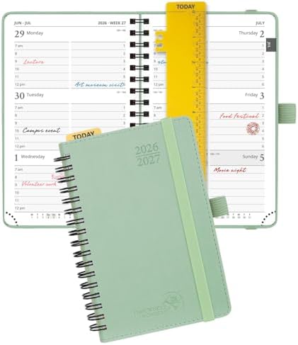 POPRUN Pocket Planner 2026-2027 (Size 4''x6.25'') Academic Pocket Calendar