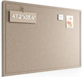 Fluxynara 47.2" x 35.4" Large Bulletin Board, Taupe