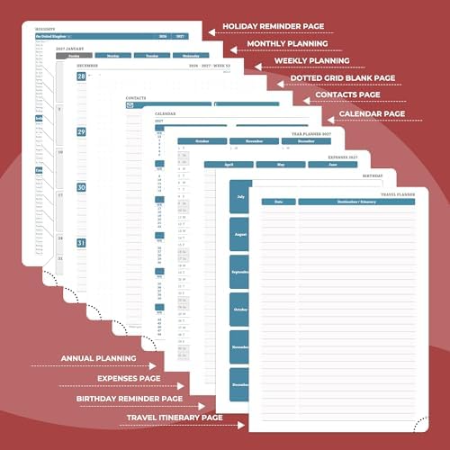 Planner 2026-2027 Daily Daily Weekly and Monthly,11.5"x8.5"