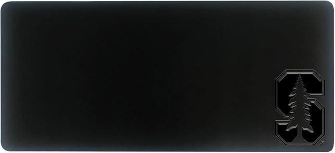 Stanford University Alumni Desk Mat, Durable Office Supplies, Non-Slip Base, Responsive Desk Pad with Smooth Surface, Black