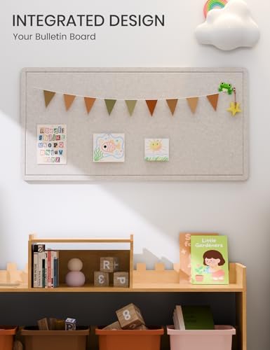 Fluxynara 35" x 17.1" Bulletin Board, Oatmeal