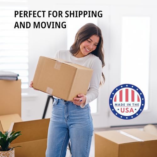 Tape Logic Heavy Duty 2" x 24" Clear Carton Sealing Tape Strips (100-Pack) | Strong Precut Clear Packing Tape Strips Ideal for Shipping & Moving Boxes