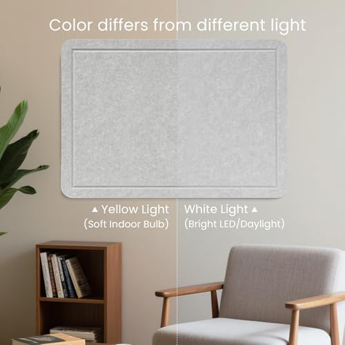 Felt Bulletin Board 24x18 inches, Decorative Pin Board for Home & Office