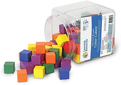 Learning Resources Wooden Color Cubes