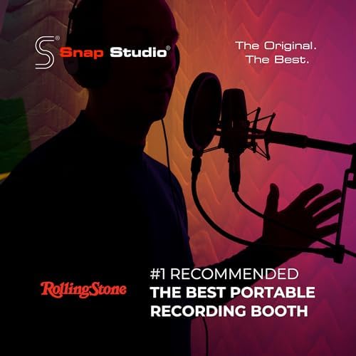 XL Ultimate Portable Vocal Booth for Recording & Voice Over, Reduces Echo