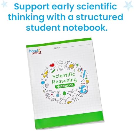 hand2mind Scientific Reasoning Notebook, Grades 3-5, Elementary Classroom Must Haves, Science Teacher Supplies, STEM Lab Notebooks for Kids (Set of 10)