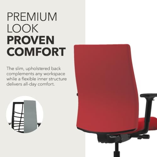 HON Ignition 2.0 Ergonomic Office Chair, Lumbar Support, Desk Chair, Ruby