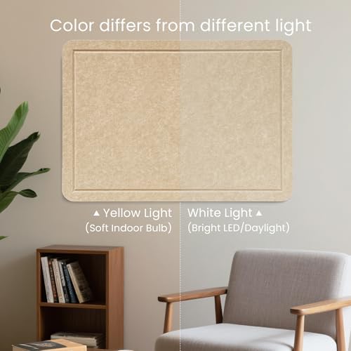 Felt Bulletin Board 48x36 inches, Decorative Pin Board for Home & Office