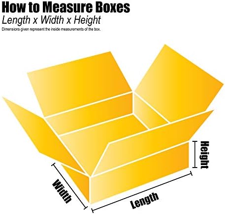 Top Pack Supply Shipping Boxes Flat 20"L x 14"W x 6"H, 25-Pack | Corrugated Cardboard Box for Packing, Moving and Storage