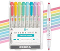 Zebra Pen MILDLINER No Bleed Highlighter, Assorted Colors, Dual Tip, 8-Pack