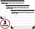 AT-A-GLANCE 2027 Desk Pad Calendar, Monthly Desk Wall Planner, 21.75" x 17", Ruled Blocks, 3 Pack (AZSK240027), White