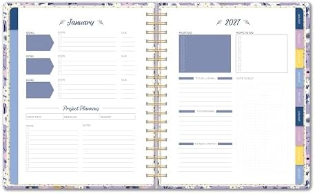 High Note 2027 Planner, 17-Month Weekly & Monthly Hardcover Planner: August 2026 to December 2027, 9" x 10", Garden Bee with Notes, Lists & Reference Pages + Sticker Sheet