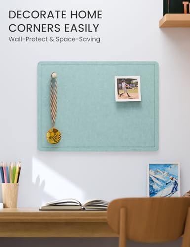 Fluxynara 23.6" x 17.1" Bulletin Board, Aqua Blue