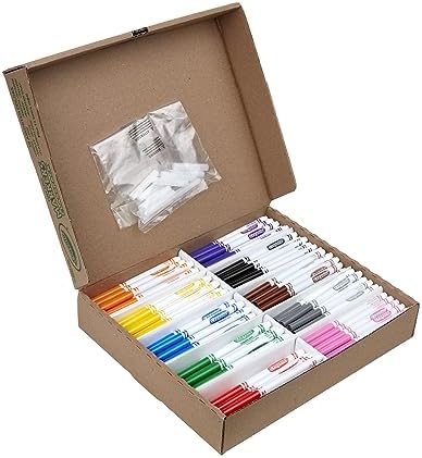 Crayola Fine Line Markers Classpack, Bulk Kids' Markers For Preschool, Kindergarten, Elementary School Classrooms, Teacher Classroom Must Haves, (Pack of 400)