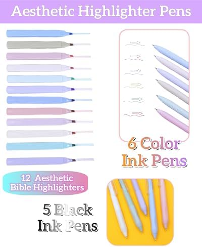 65 Pcs Bible Study Supplies-Bible Journaling Kit for Women,Aesthetic Bible Study Tools with Pencil Case Bible Highlighters Bible Tabs and Pens,Mothers Day Christian Gifts for Women (Purple)