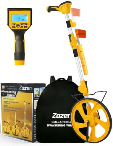 Zozen Measuring Wheel Digital Display,20 Marking Flag&Holder, Foldable