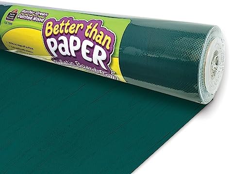 Teacher Created Resources Hunter Green Painted Wood Better Than Paper Bulletin Board Roll (TCR77893)