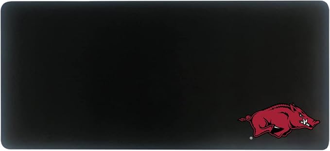 University of Arkansas - Fayetteville Classic Cloth Desk Mat, Durable Office Supplies, Non-Slip Base, Responsive Desk Pad with Smooth Cloth Surface, Black