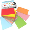 Attractivia Dry Erase Magnetic Labels 5.6 x 3.7 in, Solid Colors, Large Dry Erase Magnets, 36-Pack, Colored Erasable Write-On All-Purpose Labels, for Office, Education, Home, Whiteboard