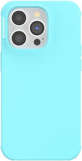 PopSockets iPhone 14 Pro Phone Case with MagSafe, Wireless Charging Compatible, Light Blue - Butterfly Pea Blue